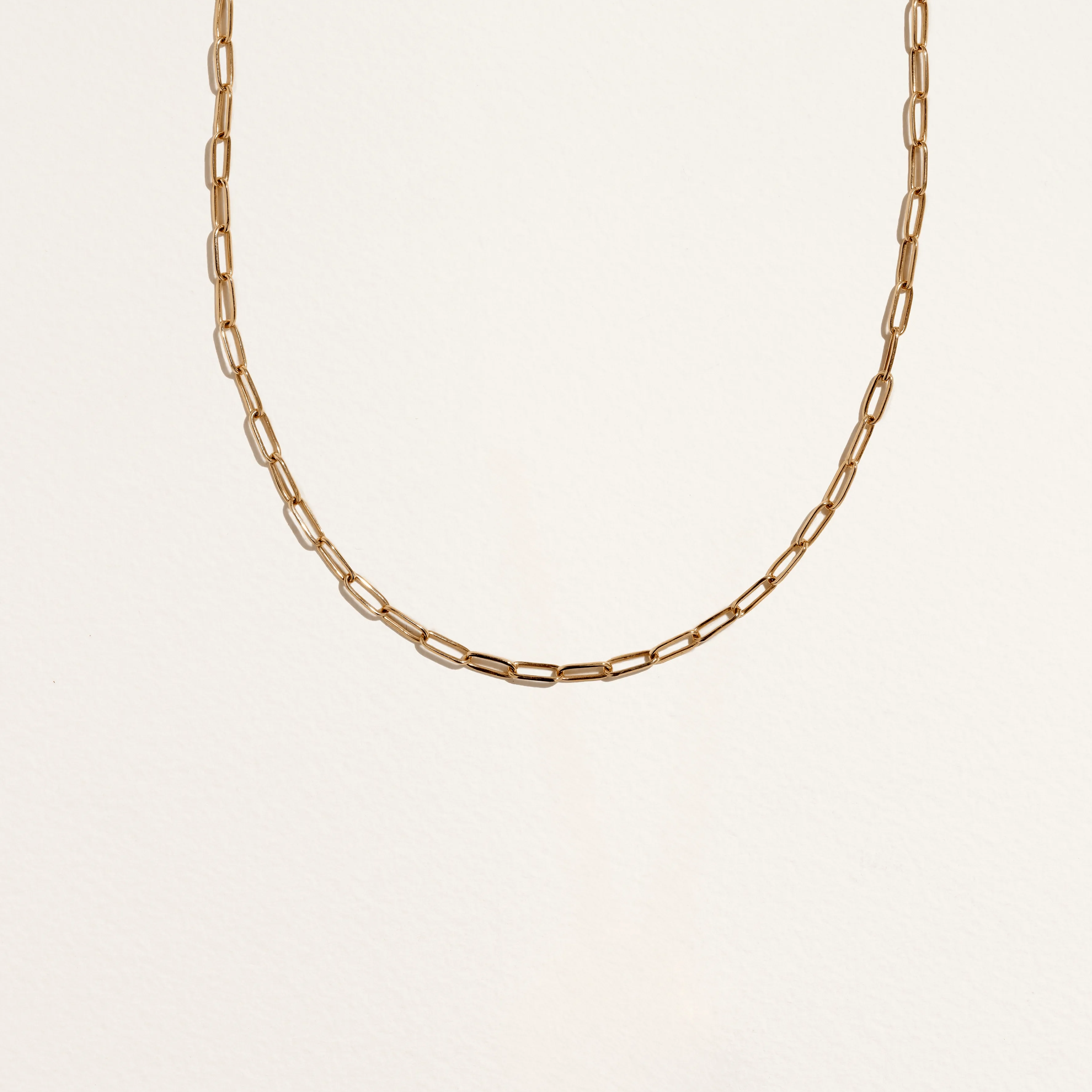 Paperclip Chain by Pamela Love – Necklaces in #product_material# (#product_color#).  22-paperclip-chain-gold