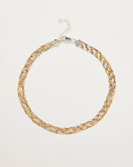 Braided Tricolor Herringbone Thick Chain