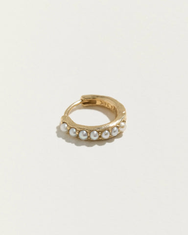 8mm Molten Pavé Huggie