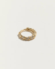 8mm Pavé Rope Huggies