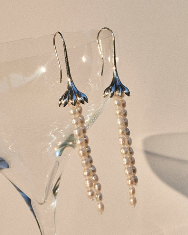 Anemone Pearl Earrings