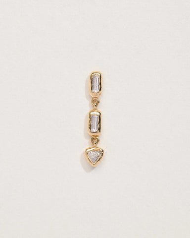 Baguette Triangle Stud