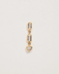 Baguette Triangle Stud