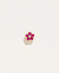 Bezel Flower Stud
