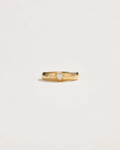 Bezel Heart Ring