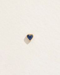 Bezel Heart Stud