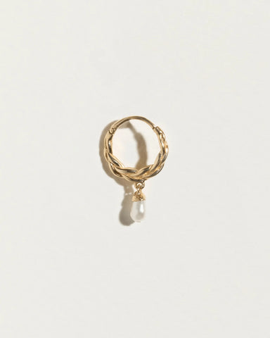 Braided Baroque Huggie