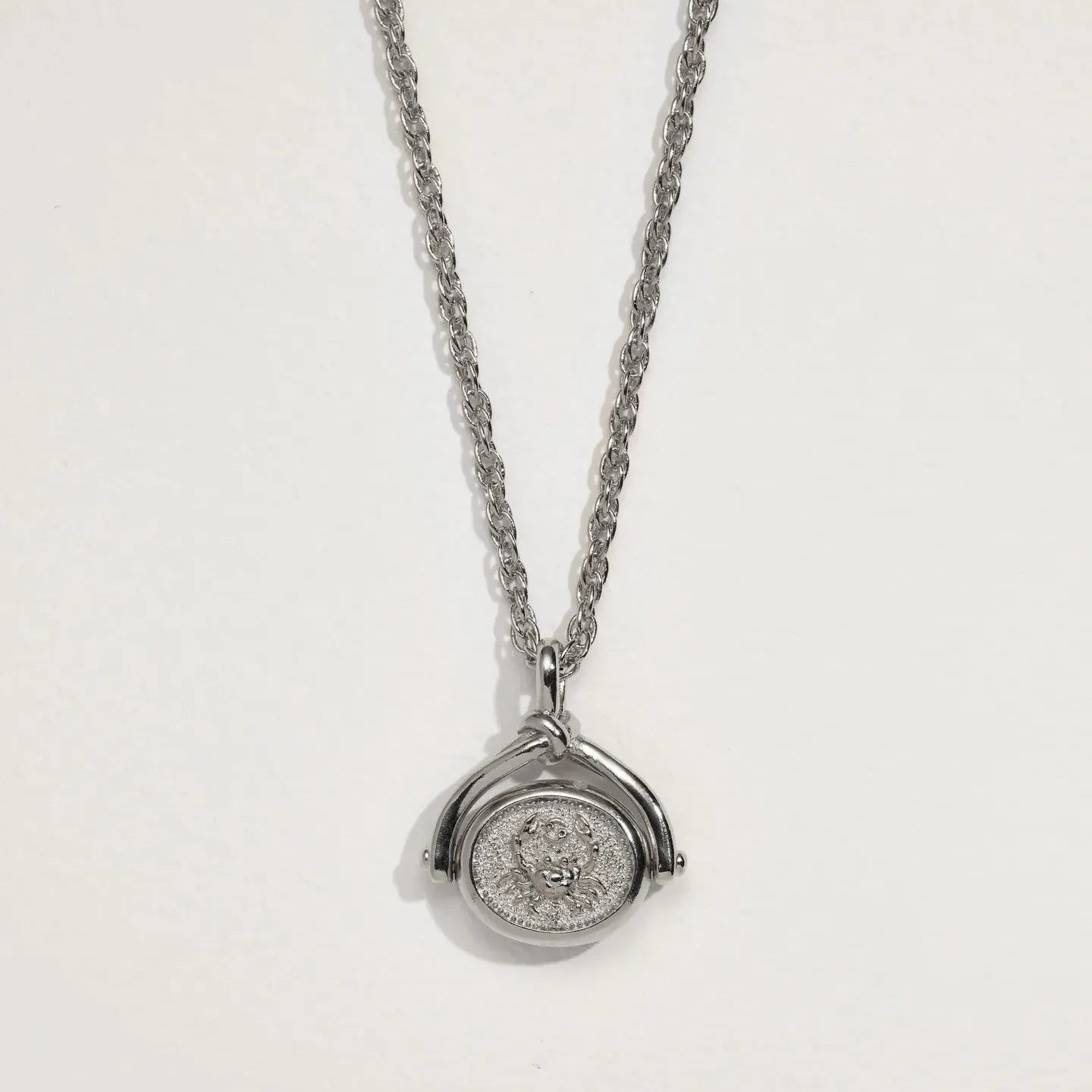 Cancer Spinner Pendant by Pamela Love – Necklaces in #product_material# (#product_color#).  cancer-spinner-pendant-copy