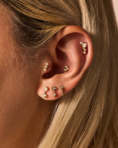 Duo Triangle Stud