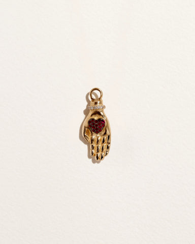 Heart in Hand Charm