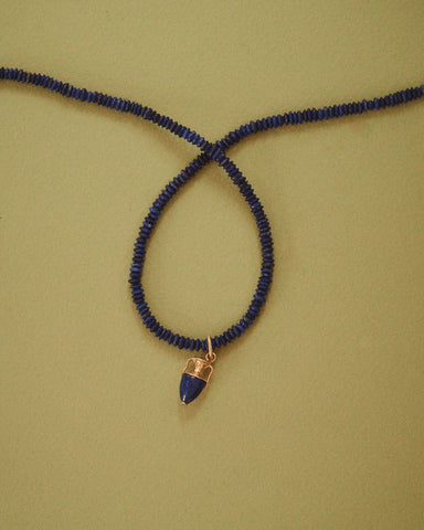 Lapis Rondelle Chain