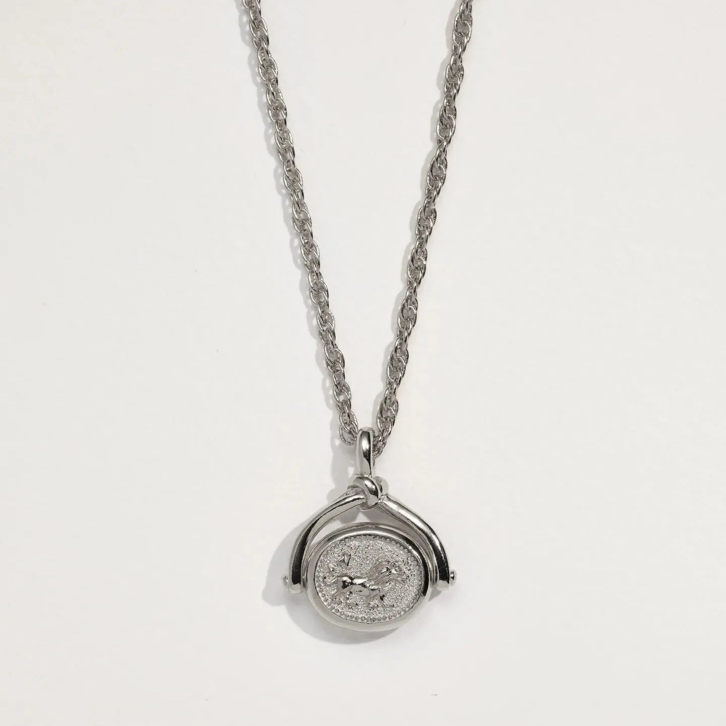 Leo Spinner Pendant by Pamela Love – Necklaces in #product_material# (#product_color#).  leo-spinner-pendant-copy