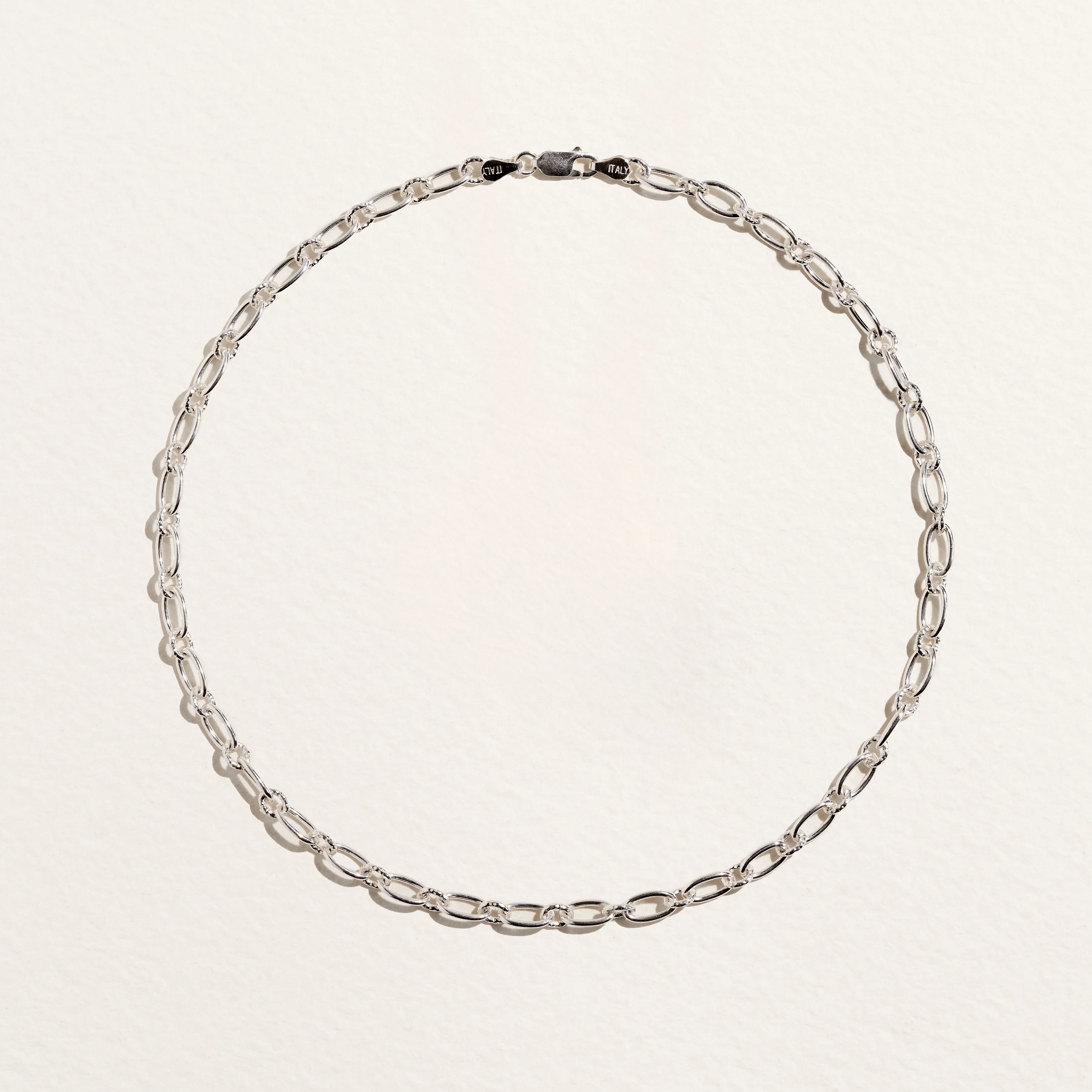 Long + Short Link Chain by Pamela Love – Necklaces in #product_material# (#product_color#).  long-short-link-chain-sterling-silver