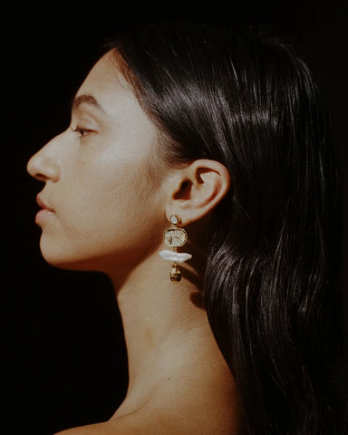 Lotus Drop Earrings