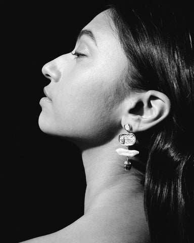 Lotus Drop Earrings