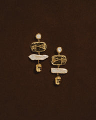 Lotus Drop Earrings