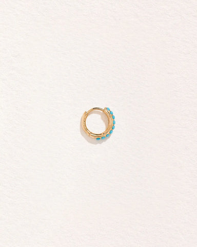 8mm Molten Pavé Huggie