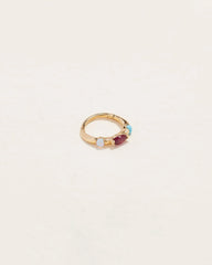 8mm Multi Stone Huggie