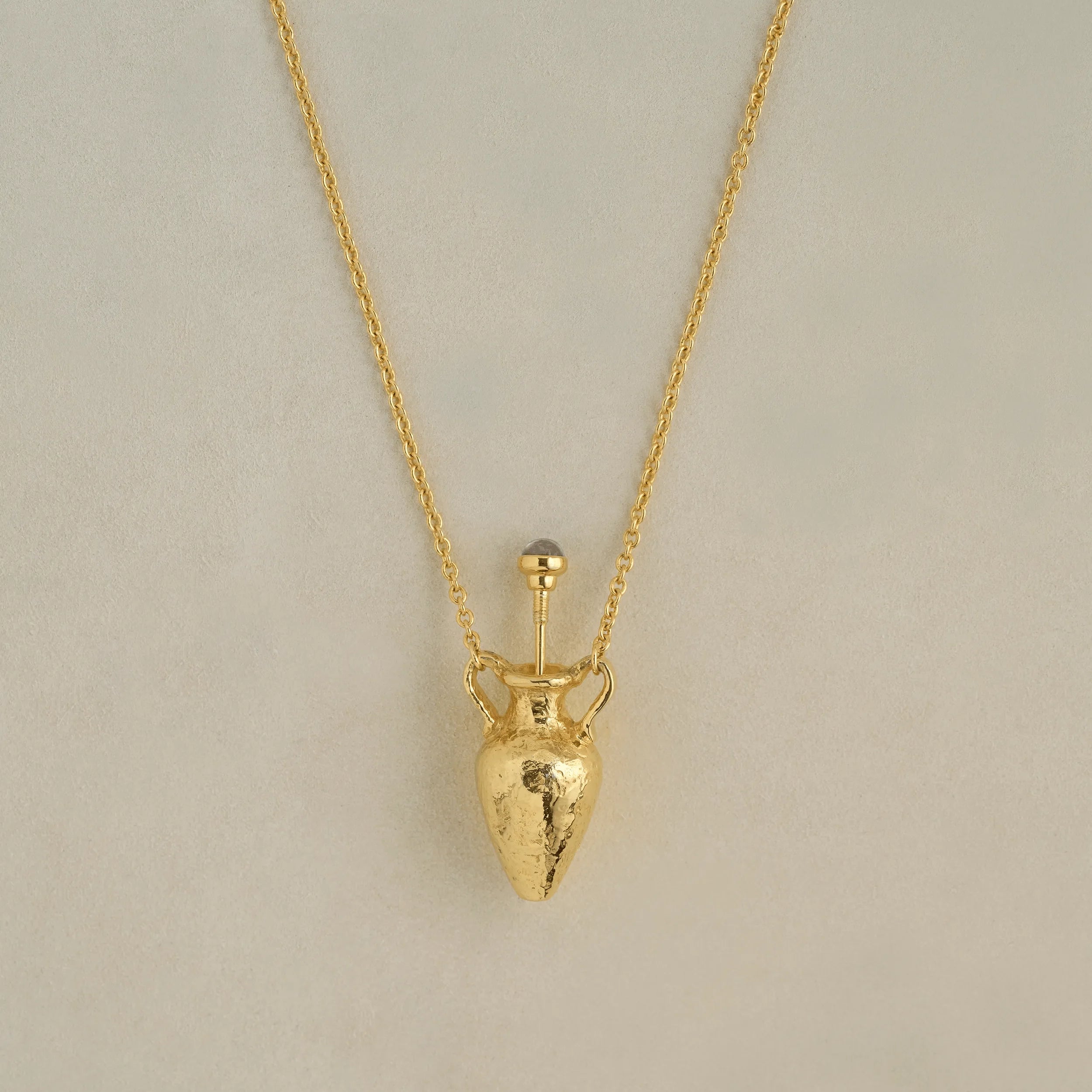 Perfume Amphora Necklace by Pamela Love – Necklaces in #product_material# (#product_color#).  perfume-vessel