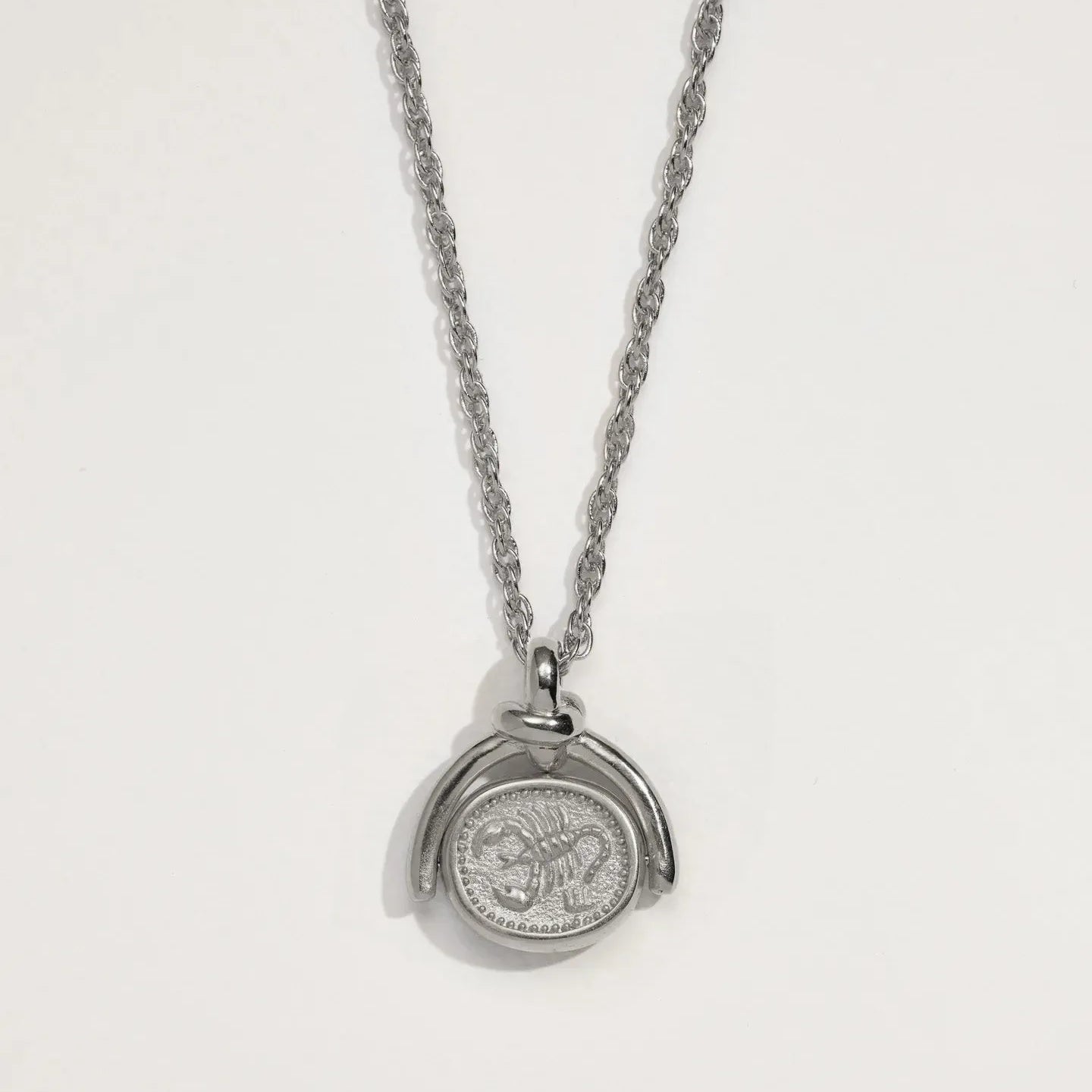 Scorpio Spinner Pendant by Pamela Love – Necklaces in #product_material# (#product_color#).  scorpio-spinner-pendant-copy