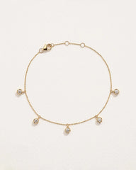 Diamond Station Droplet Bracelet
