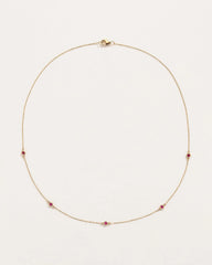 Ruby Station Necklace