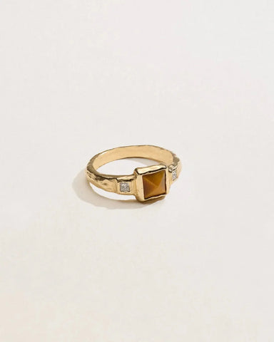 Stone Pyramid Ring