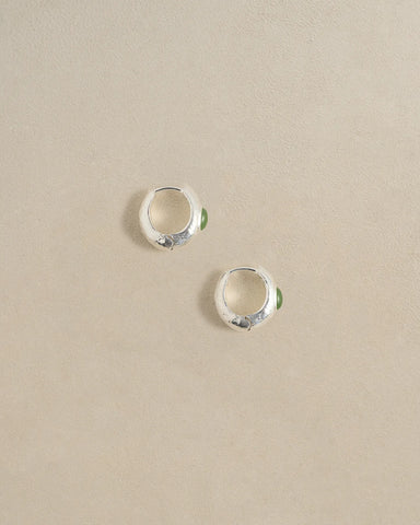 Tapered Stone Hoops