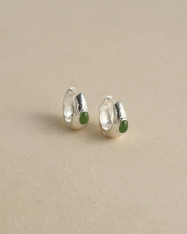 Tapered Stone Hoops