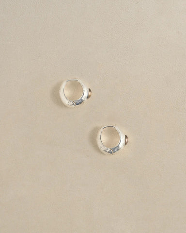 Tapered Stone Hoops