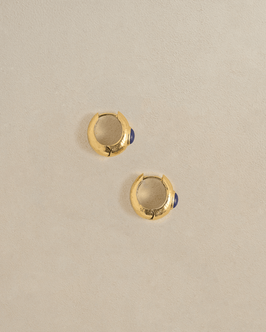 Tapered Stone Hoops