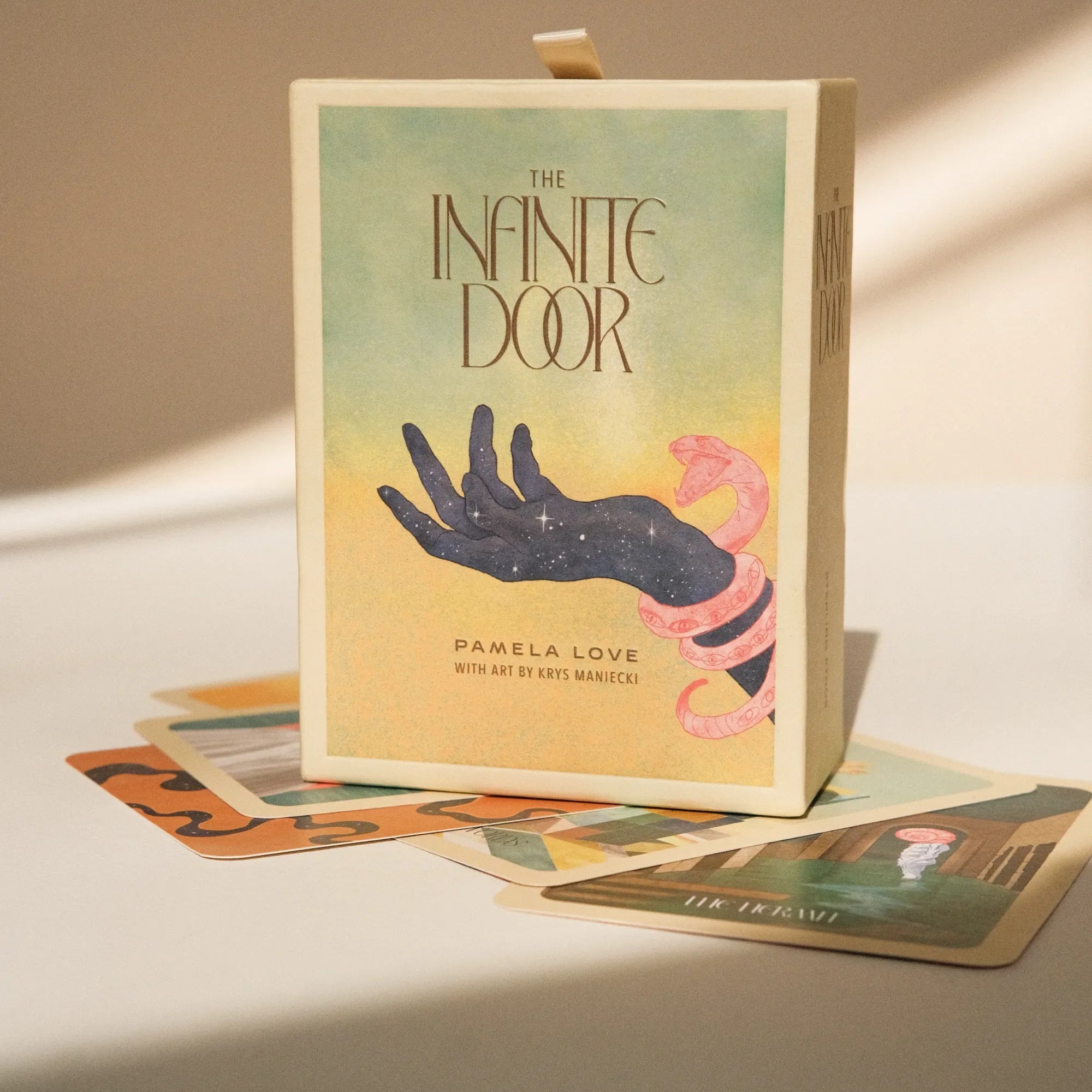 The Infinite Door: A Tarot Deck and Guide Book by Pamela Love – Objects in #product_material# (#product_color#).  the-infinite-door-a-tarot-deck-and-guide-book