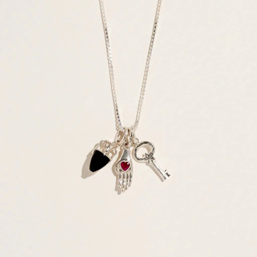 Thin Box Chain by Pamela Love – Necklaces in #product_material# (#product_color#).  thin-box-chain-sterling-silver