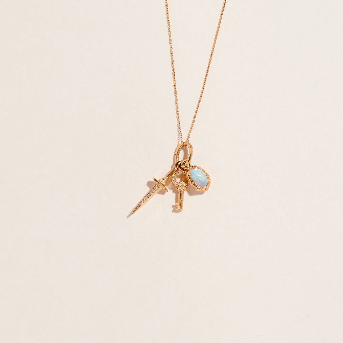 Thin Cable Chain by Pamela Love – Necklaces in #product_material# (#product_color#).  thin-cable-chain-gold