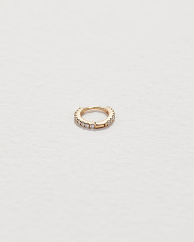 Tiny Full Pavé Huggie