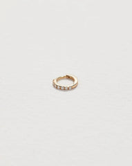 Tiny Half Pavé Huggie