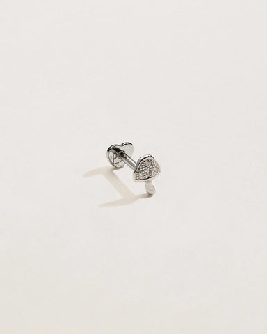 Tiny Pavé Mushroom Stud