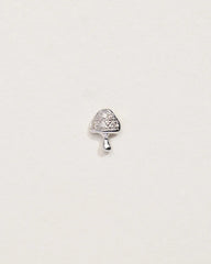 Tiny Pavé Mushroom Stud