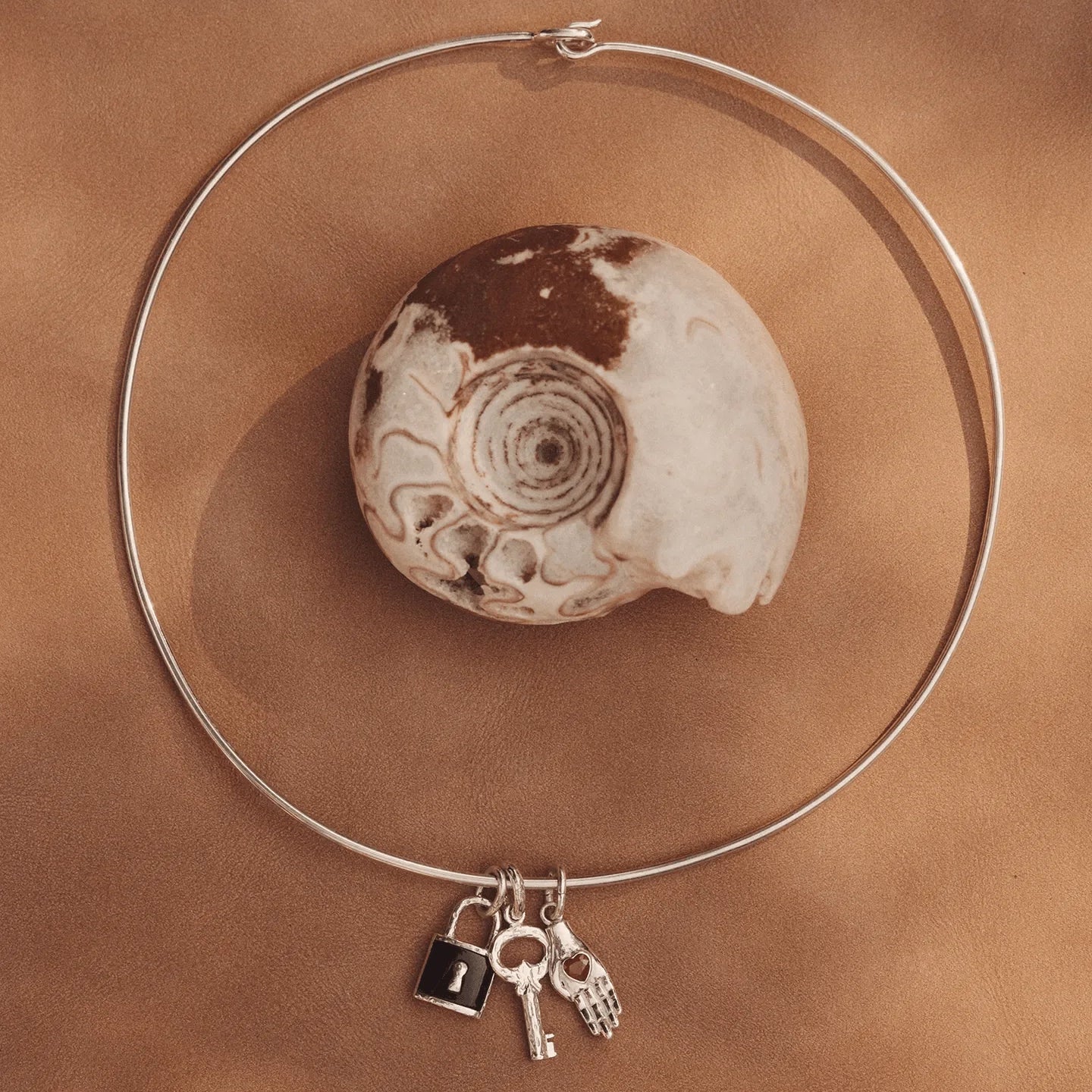 Wire Collar by Pamela Love – Necklaces in #product_material# (#product_color#).  wire-collar-sterling-silver